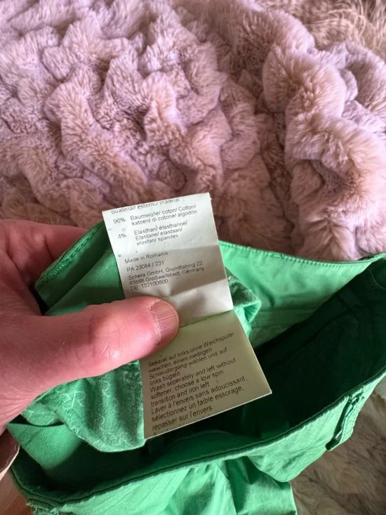 RAFFAELLO ROSSI Women’s Dora Cropped Green Trousers Size 6 US (34 DE) - Picture 11 of 11